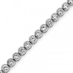 5 CT. T.W. Diamond Tennis Bracelet in 14K White Gold (I/I2)