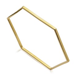 Rachel Jackson Hexagon Outline Bangle