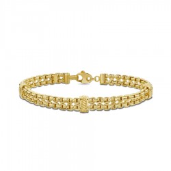 14K Venetian Chain Double Row Bracelet