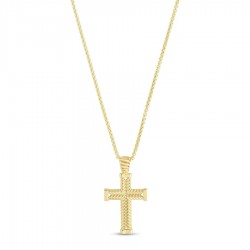 14K Gold Cross Necklace