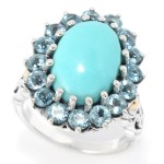 Artisan Silver by Samuel B. 18K Gold Accented Multi Gemstone Cocktail Ring