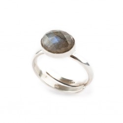 SVP Jewellery Labradorite and Silver Small Bonbon Ring