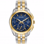 Bulova Curv Men's Chronograph Two Colour Bracelet Watch