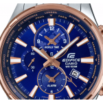 Casio Edifice Men's Blue Dial Stainless Steel Bracelet Watch