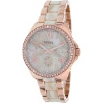 Cecile Beige Horne Dial Ladies Quartz Watch