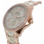 Cecile Beige Horne Dial Ladies Quartz Watch