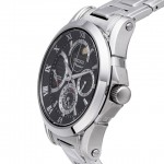 Premier Black Dial Stainless Steel Kinetic Men's Watch