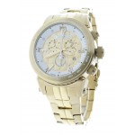 Men's Gold-Tone Stainless Steel Swiss Chronograph Watch