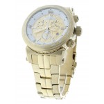 Men's Gold-Tone Stainless Steel Swiss Chronograph Watch