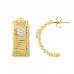 14K Diamond Pallina Earrings